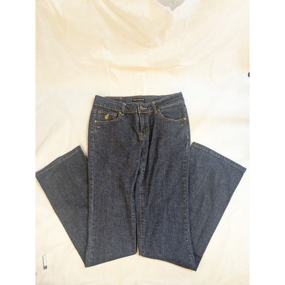 Rocawear bootcut embroidered‎ low-rise jeans women's dark Size 7